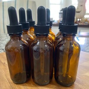 Glass Amber Bottles With Dropper